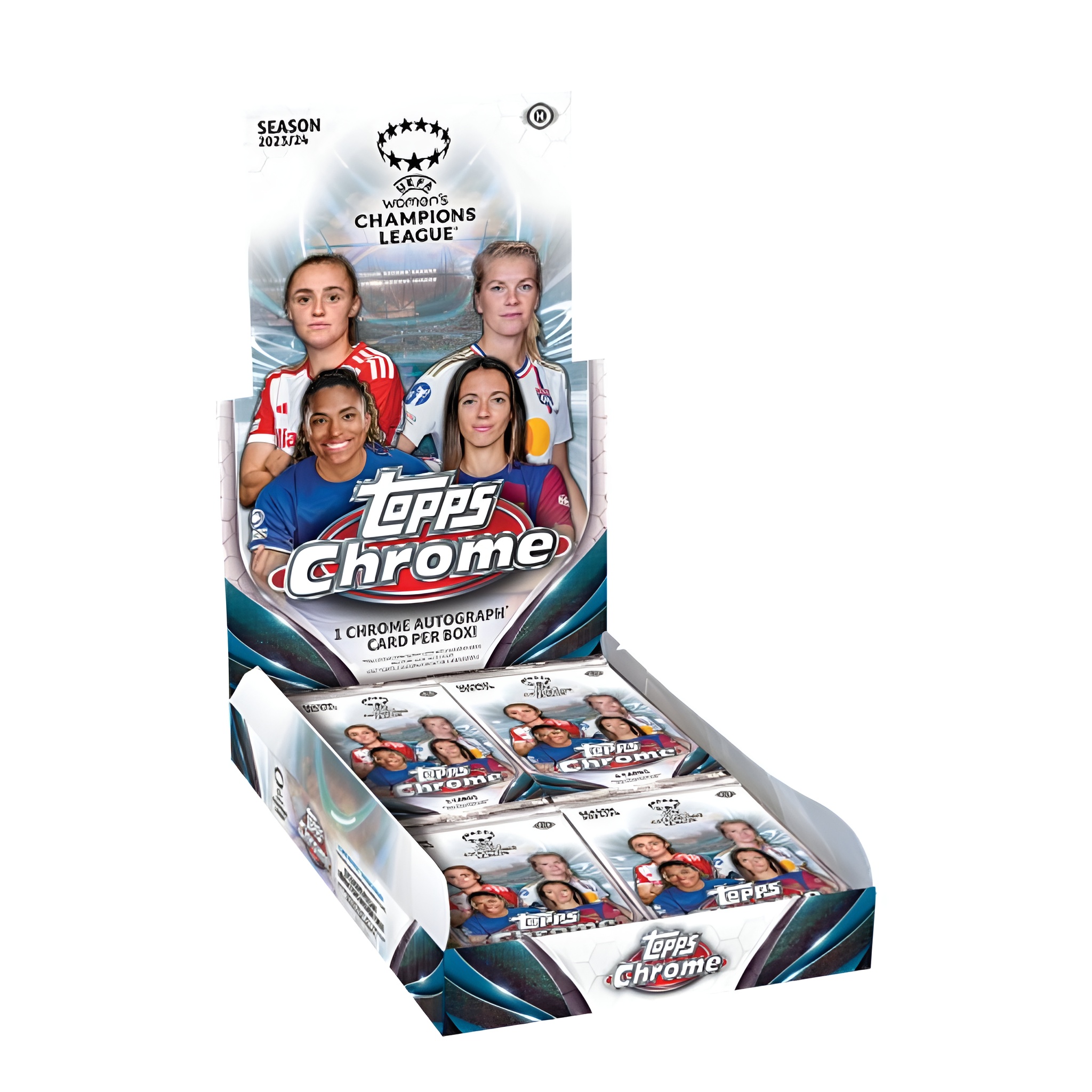 2023/24 Topps UEFA Women's Champions League Chrome Soccer Hobby Box